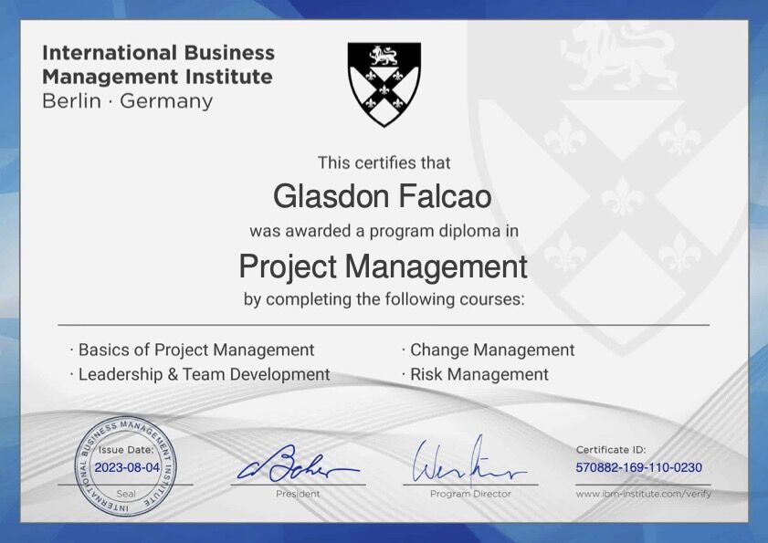 Project Management Diploma – IBMI